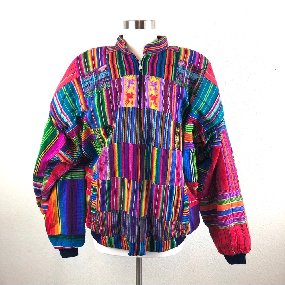 Monny’s Colorful Patterned Zip Coat